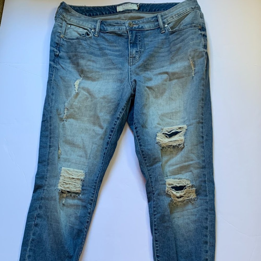 Torrid Skinny Distressed Jeans